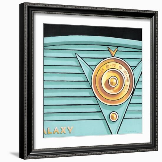 Galaxy Radio - Aqua-Larry Hunter-Framed Giclee Print