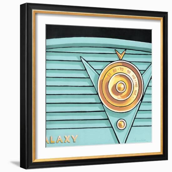 Galaxy Radio - Aqua-Larry Hunter-Framed Giclee Print