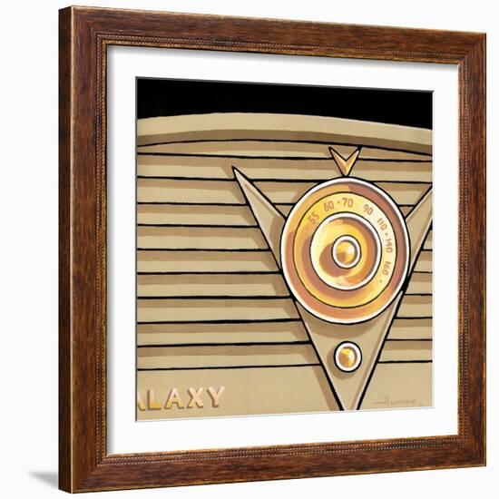 Galaxy Radio - Tan-Larry Hunter-Framed Giclee Print