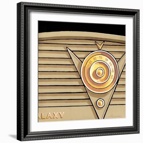 Galaxy Radio - Tan-Larry Hunter-Framed Giclee Print
