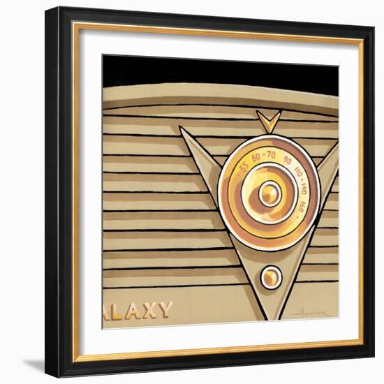 Galaxy Radio - Tan-Larry Hunter-Framed Giclee Print