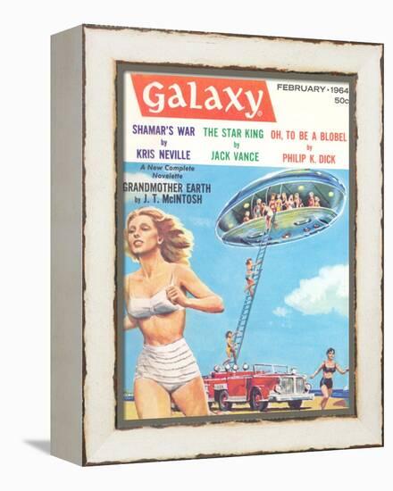 Galaxy Science Fiction Magazine Cover-null-Framed Stretched Canvas