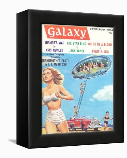 Galaxy Science Fiction Magazine Cover-null-Framed Stretched Canvas