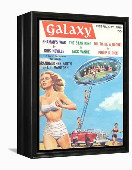 Galaxy Science Fiction Magazine Cover-null-Framed Stretched Canvas