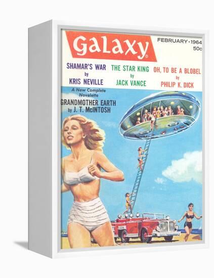 Galaxy Science Fiction Magazine Cover-null-Framed Stretched Canvas