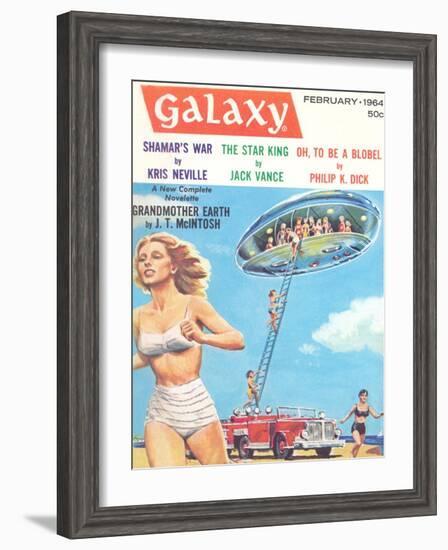 Galaxy Science Fiction Magazine Cover-null-Framed Art Print