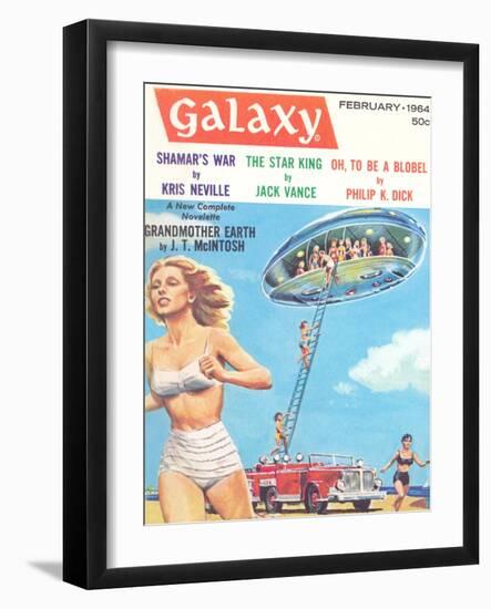 Galaxy Science Fiction Magazine Cover-null-Framed Art Print