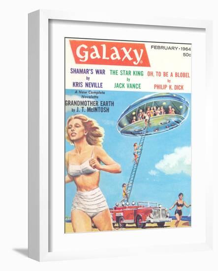 Galaxy Science Fiction Magazine Cover-null-Framed Art Print