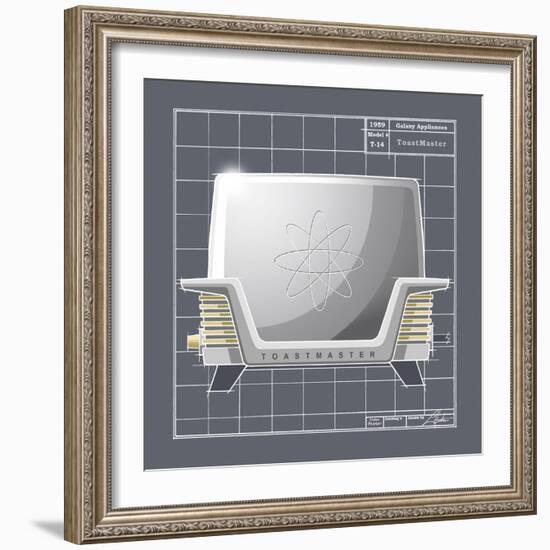 Galaxy Toaster - Pewter-Larry Hunter-Framed Giclee Print