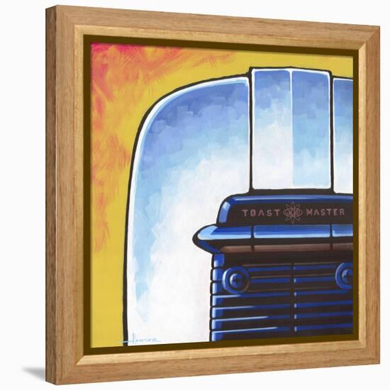Galaxy Toaster - Yellow-Larry Hunter-Framed Premier Image Canvas