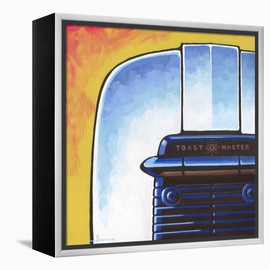 Galaxy Toaster - Yellow-Larry Hunter-Framed Premier Image Canvas