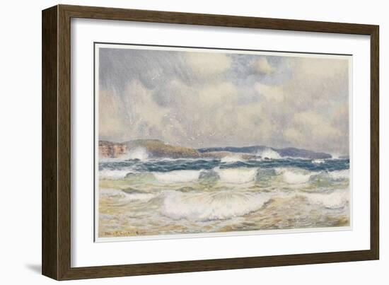 Gale on the Australian Coast-Percy F.s. Spence-Framed Art Print