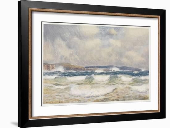 Gale on the Australian Coast-Percy F.s. Spence-Framed Art Print