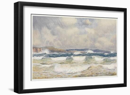 Gale on the Australian Coast-Percy F.s. Spence-Framed Art Print