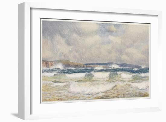 Gale on the Australian Coast-Percy F.s. Spence-Framed Art Print