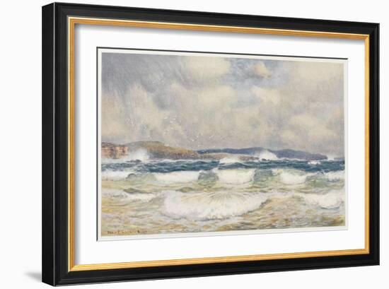 Gale on the Australian Coast-Percy F.s. Spence-Framed Art Print