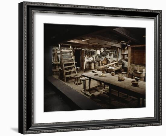 Galerie culturelle : Buron (fromagerie), Chavestras (Aubrac)-null-Framed Giclee Print