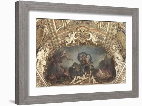 Galerie d'Apollon : Le Triomphe des eaux ou Neptune et Amphitrite-Charles Le Brun-Framed Giclee Print