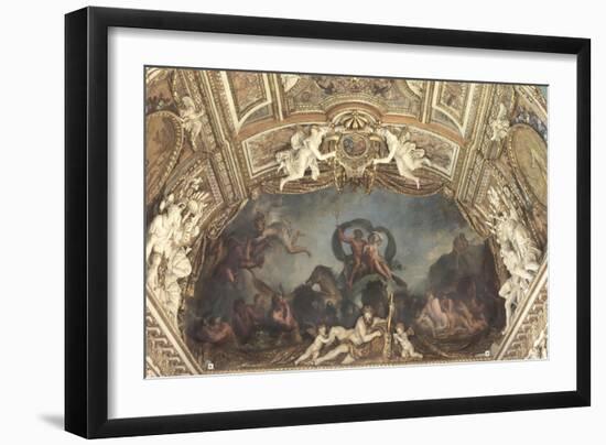 Galerie d'Apollon : Le Triomphe des eaux ou Neptune et Amphitrite-Charles Le Brun-Framed Giclee Print