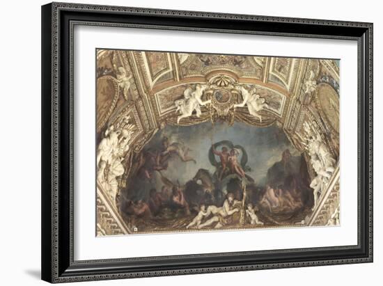 Galerie d'Apollon : Le Triomphe des eaux ou Neptune et Amphitrite-Charles Le Brun-Framed Giclee Print