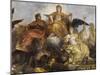 Galerie des Glaces : plafond, compartiment central "-Charles Le Brun-Mounted Giclee Print