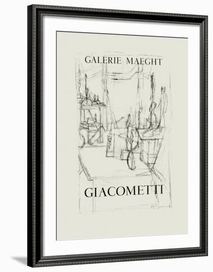 Galerie Maeght, 1951-Alberto Giacometti-Framed Collectable Print