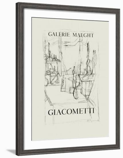 Galerie Maeght, 1951-Alberto Giacometti-Framed Collectable Print