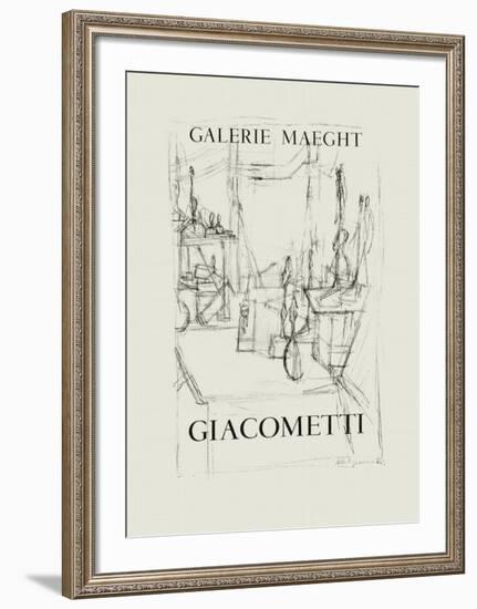 Galerie Maeght, 1951-Alberto Giacometti-Framed Collectable Print