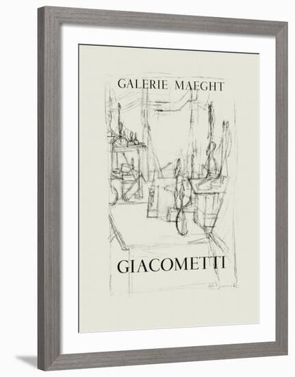 Galerie Maeght, 1951-Alberto Giacometti-Framed Collectable Print