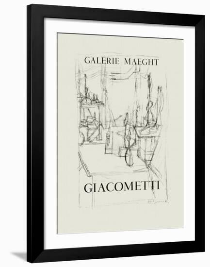 Galerie Maeght, 1951-Alberto Giacometti-Framed Collectable Print