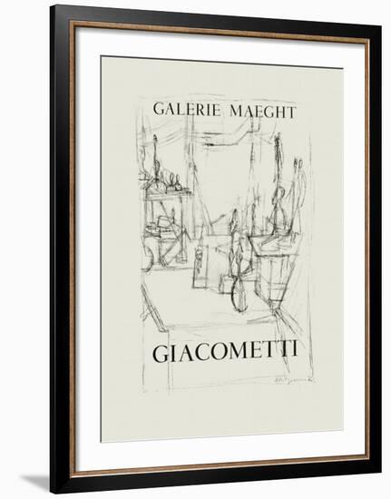 Galerie Maeght, 1951-Alberto Giacometti-Framed Collectable Print