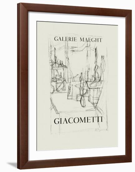 Galerie Maeght, 1951-Alberto Giacometti-Framed Collectable Print