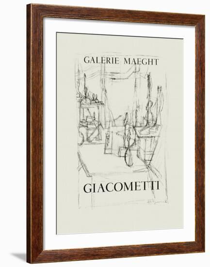 Galerie Maeght, 1951-Alberto Giacometti-Framed Collectable Print