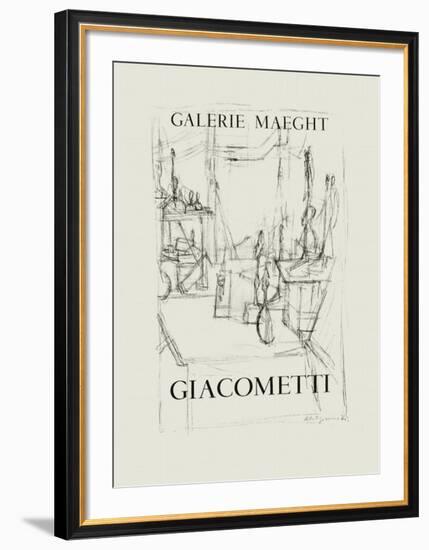 Galerie Maeght, 1951-Alberto Giacometti-Framed Collectable Print