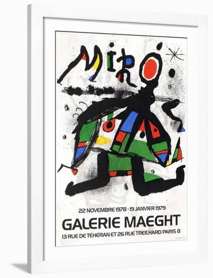 Galerie Maeght, 1979-Joan Miro-Framed Collectable Print