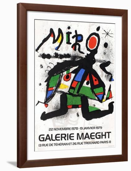 Galerie Maeght, 1979-Joan Miro-Framed Collectable Print