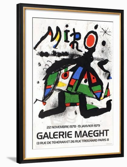 Galerie Maeght, 1979-Joan Miro-Framed Collectable Print