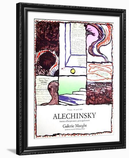 Galerie Maeght, 1980-Pierre Alechinsky-Framed Collectable Print