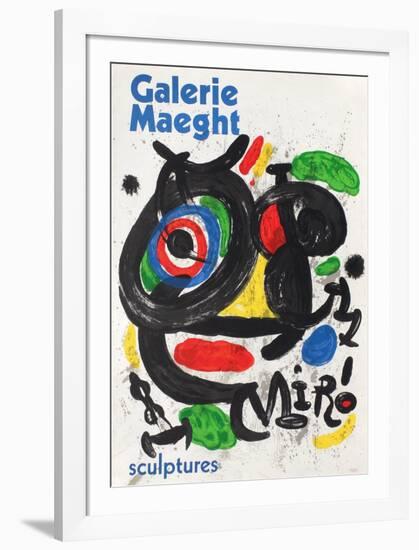 Galerie Maeght, Sculptures-Joan Miro-Framed Collectable Print