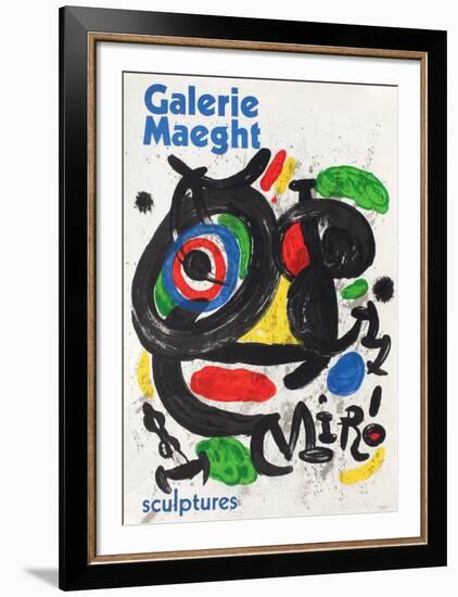 Galerie Maeght, Sculptures-Joan Miro-Framed Collectable Print