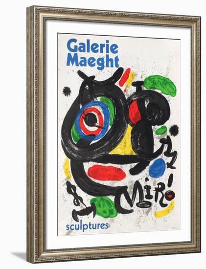 Galerie Maeght, Sculptures-Joan Miro-Framed Collectable Print