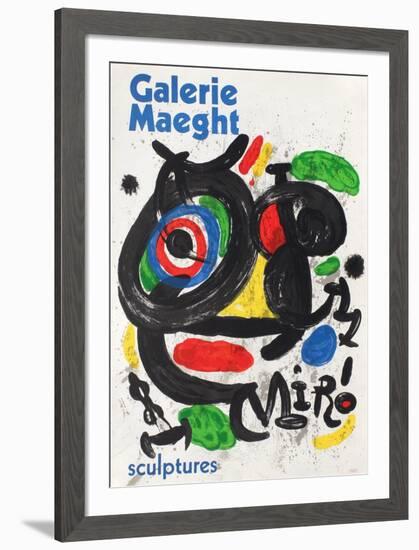 Galerie Maeght, Sculptures-Joan Miro-Framed Collectable Print