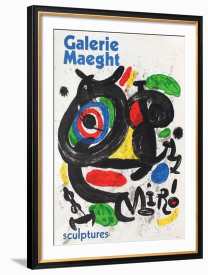 Galerie Maeght, Sculptures-Joan Miro-Framed Collectable Print