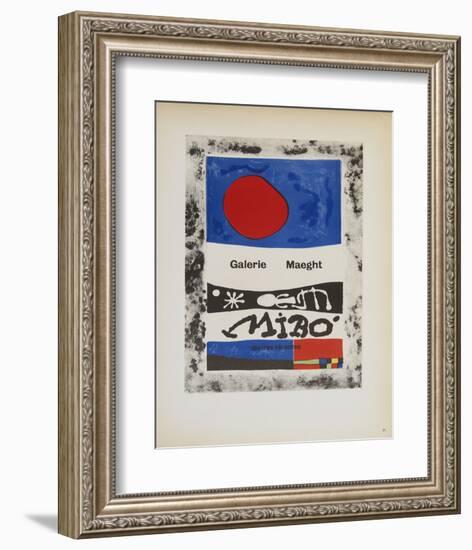 Galerie Maeght-Joan Miro-Framed Collectable Print