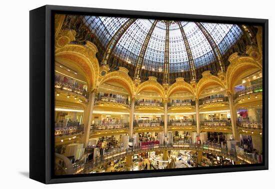 Galeries Lafayette, Paris, France, Europe-Neil Farrin-Framed Premier Image Canvas