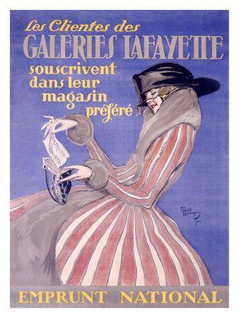 Galeries Lafayette' Giclee Print - Jean-Gabriel Domergue | Art.com
