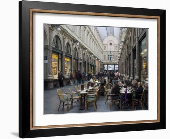 Galeries St-Hubert, Brussels, Belgium, Europe-Ethel Davies-Framed Photographic Print