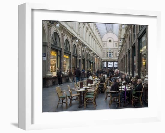 Galeries St-Hubert, Brussels, Belgium, Europe-Ethel Davies-Framed Photographic Print