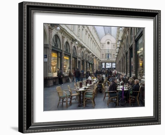 Galeries St-Hubert, Brussels, Belgium, Europe-Ethel Davies-Framed Photographic Print