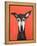 Galgo on Red-Sally Muir-Framed Premier Image Canvas